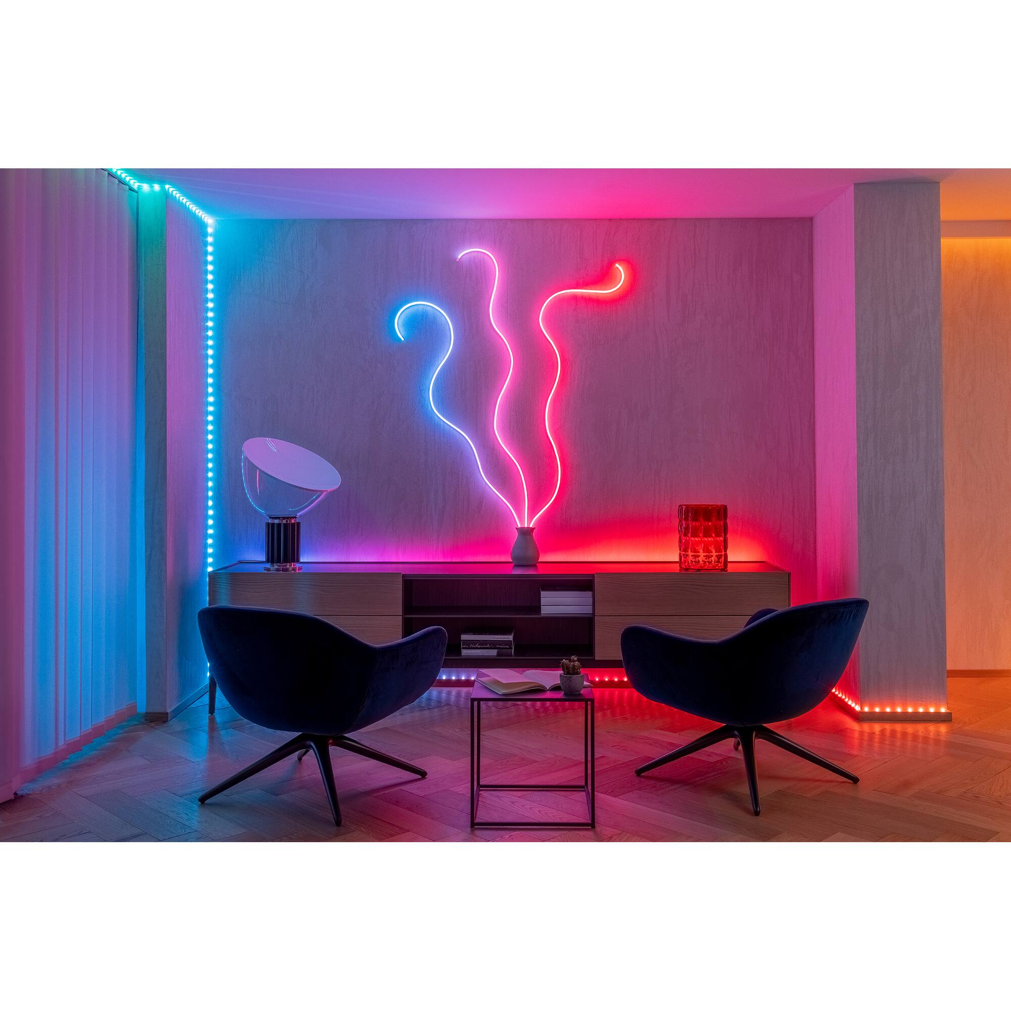 Alt View 11. Twinkly - Smart Light Tube-Flex 200 RGB LED Gen II - White.