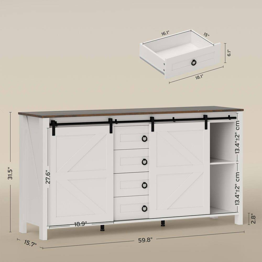 16.1" x 15" x 6.1"  
18.1" x 31.5" x 27.6" x 18.9"  
13.4" x 2"  
13.4" x 2"  
2.8"  
59.8"