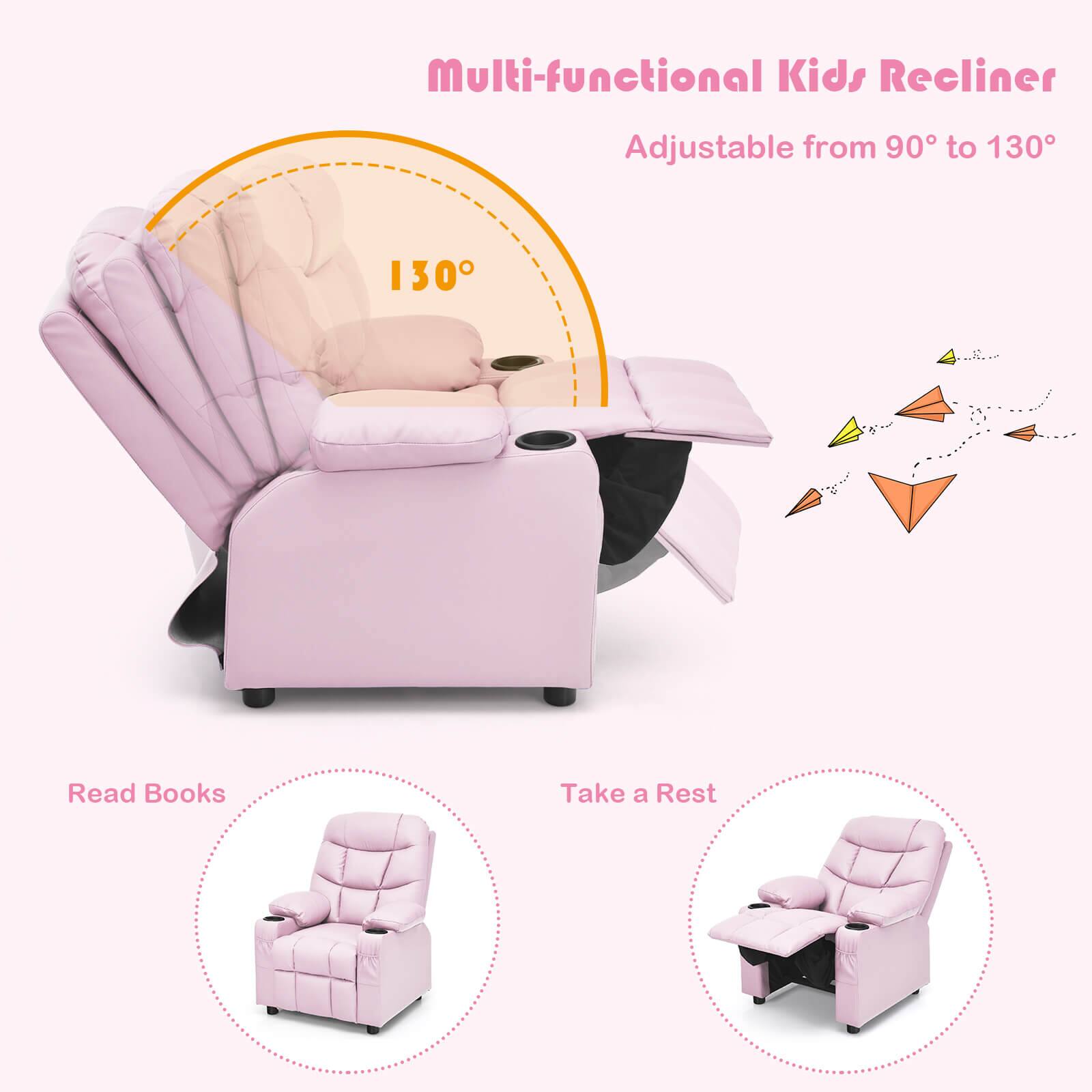 Multi-functional Kids Recliner  
Adjustable from 90° to 130°  

Read Books  
Take a Rest