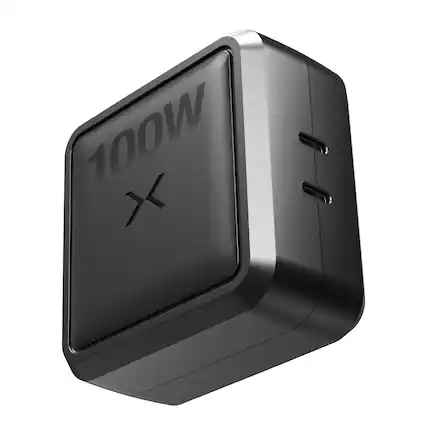 Front. NOCO - NOCO XGrid X100: 100W USB-C GaN Charger with PD 3.0, QC 4.0+, PPS – Fast Charging, Foldable Plug, UL Listed - Black.
