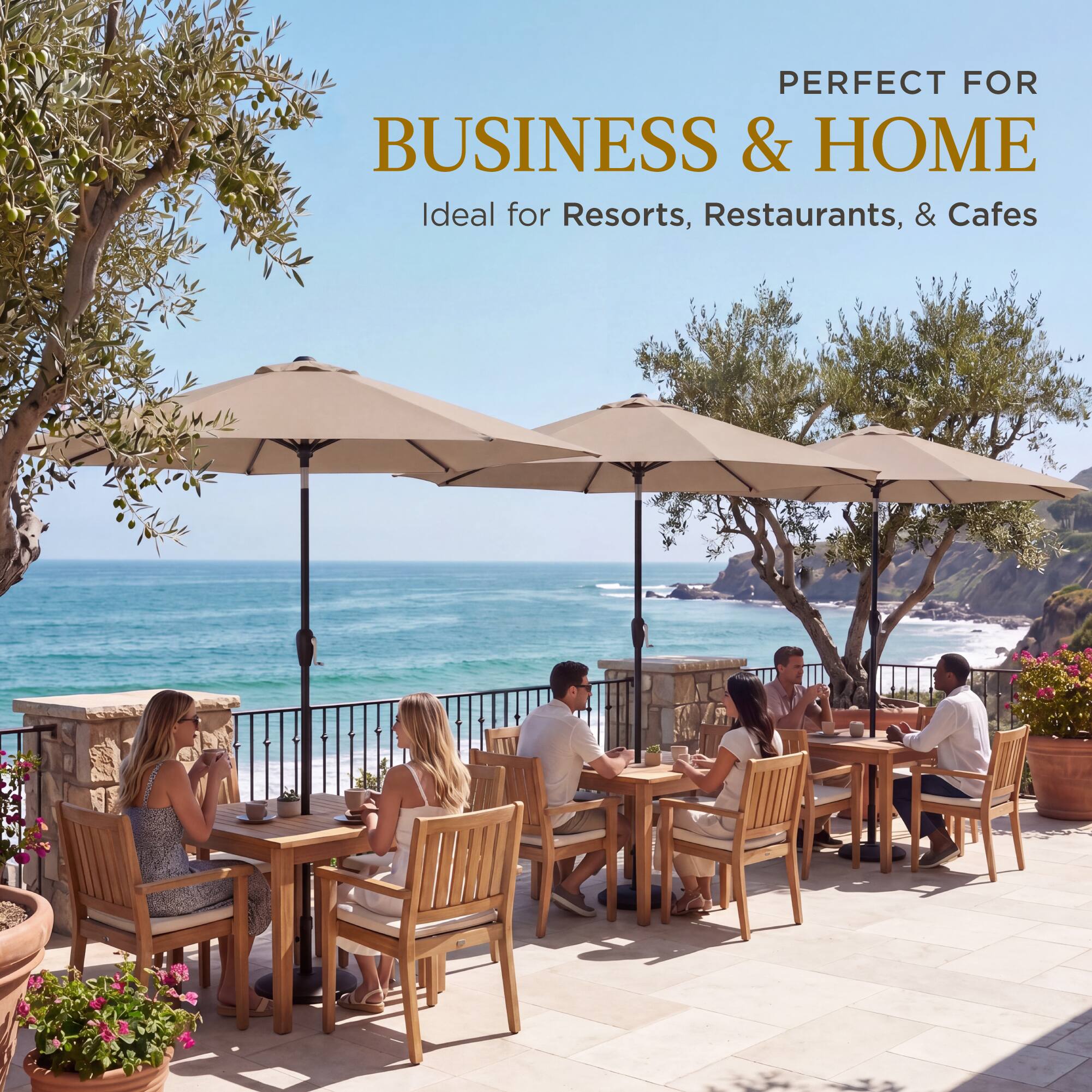 PERFECT FOR BUSINESS & HOME  
Ideal for Resorts, Restaurants, & Cafes