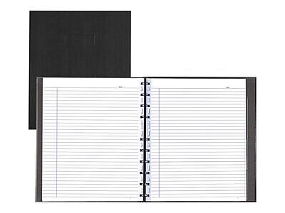 Alt View 3. Blueline - MiracleBind 1-Subject Professional Notebooks, 11" x 9.0625", College Ruled, 75 Sheets - Black.
