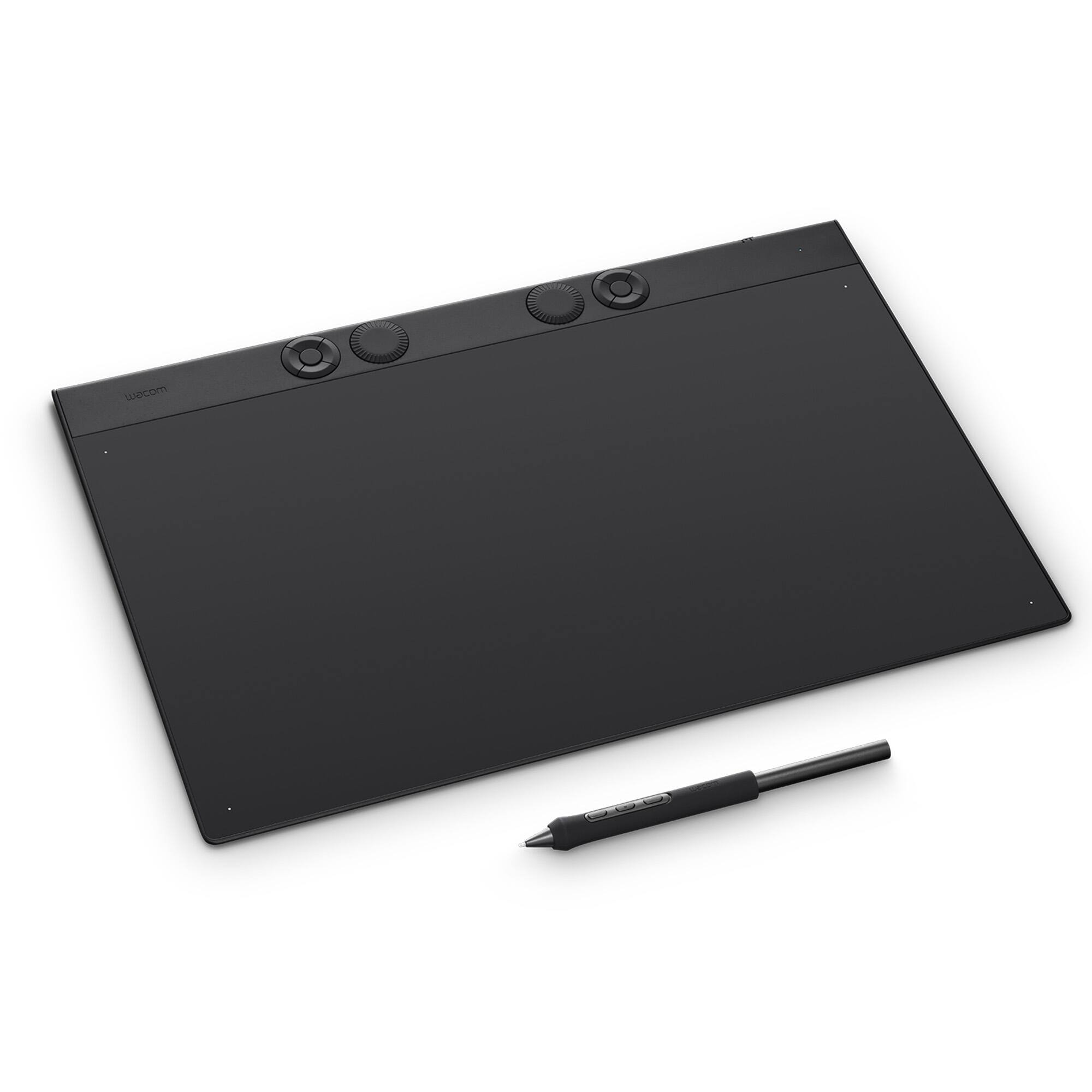 Angle. Wacom - Intuos Pro Large Bluetooth Professional Graphic Drawing Tablet  (2025) - Black.