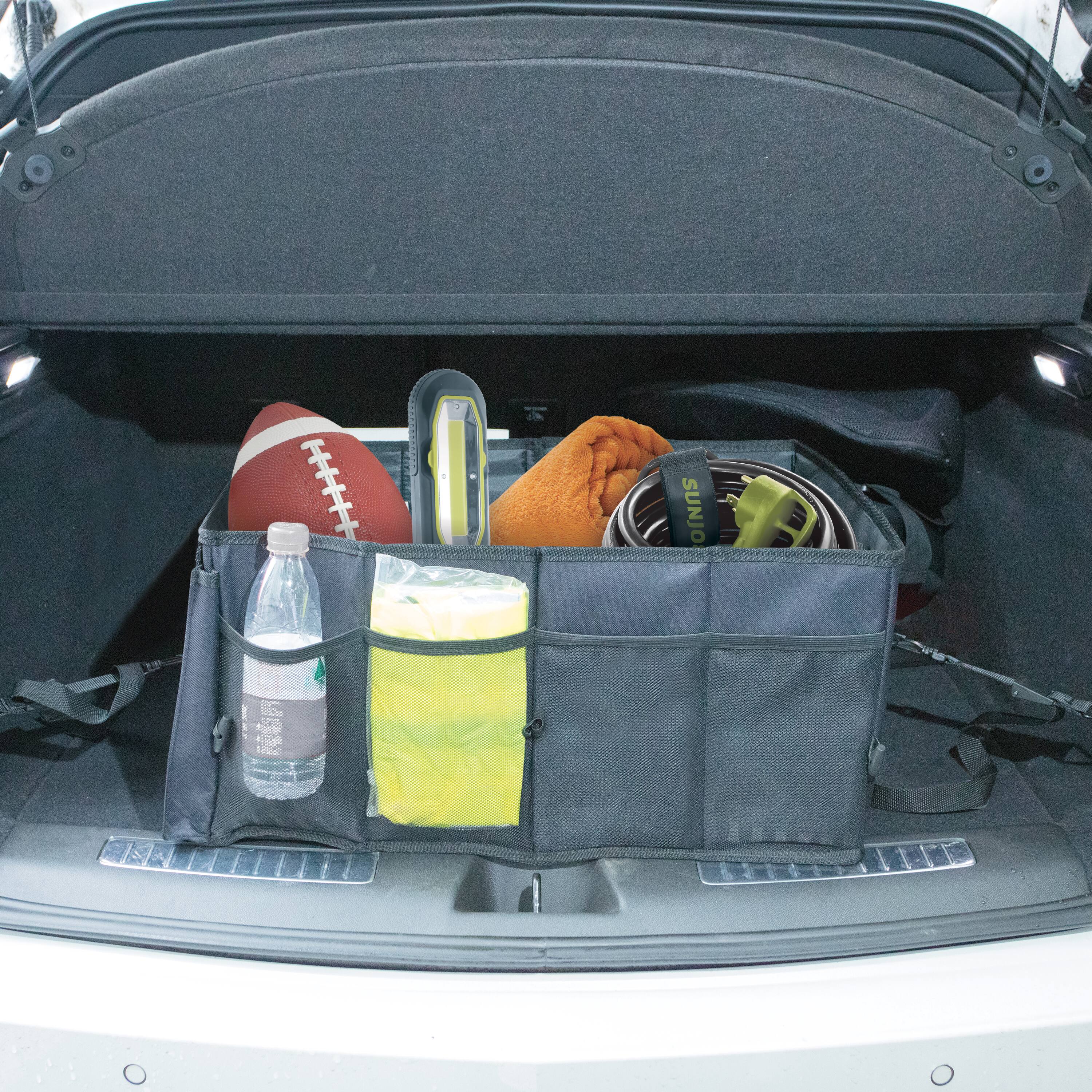 Alt View 2. Sun Joe - Collapsible Auto Storage Organizer - Black.