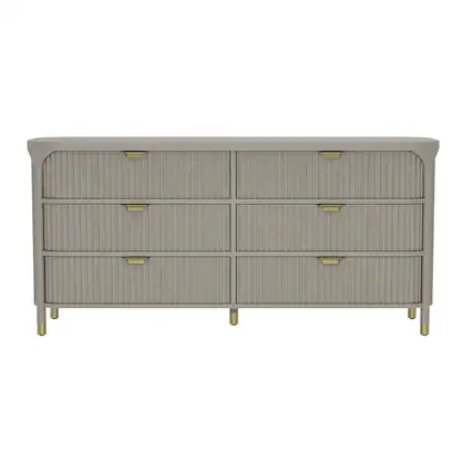 Front. Manhattan Comfort - Park Contemporary 68" Dresser - Gray.