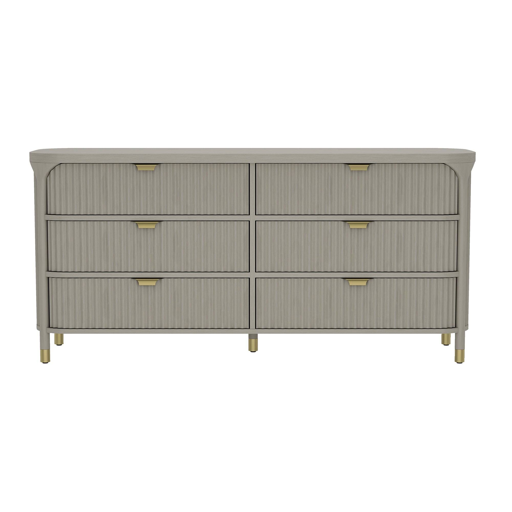 Front. Manhattan Comfort - Park Contemporary 68" Dresser - Gray.