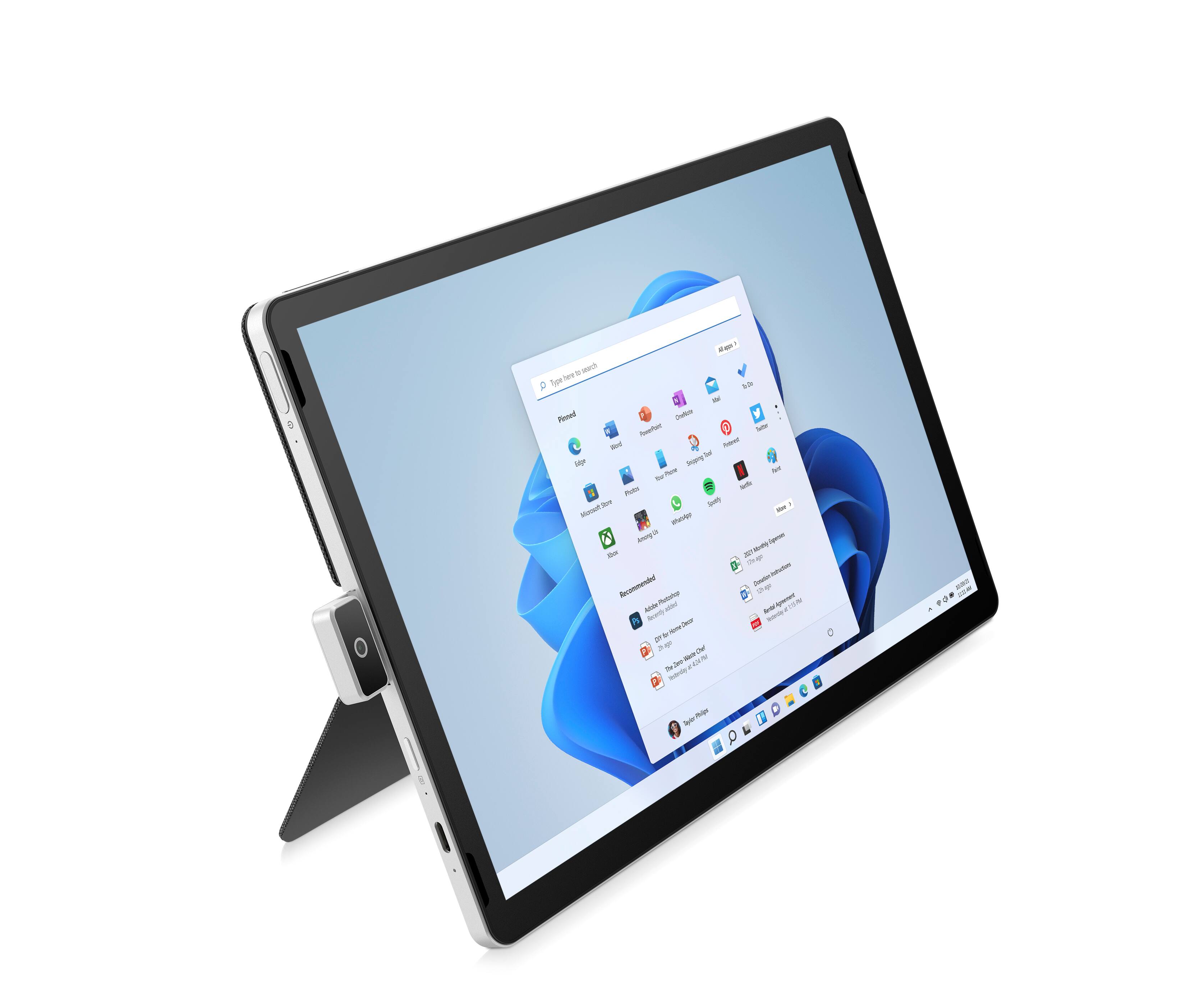 Alt View Zoom 13. HP - 11" Tablet - Intel Pentium - 4GB Memory - 128GB SSD - Natural Silver.