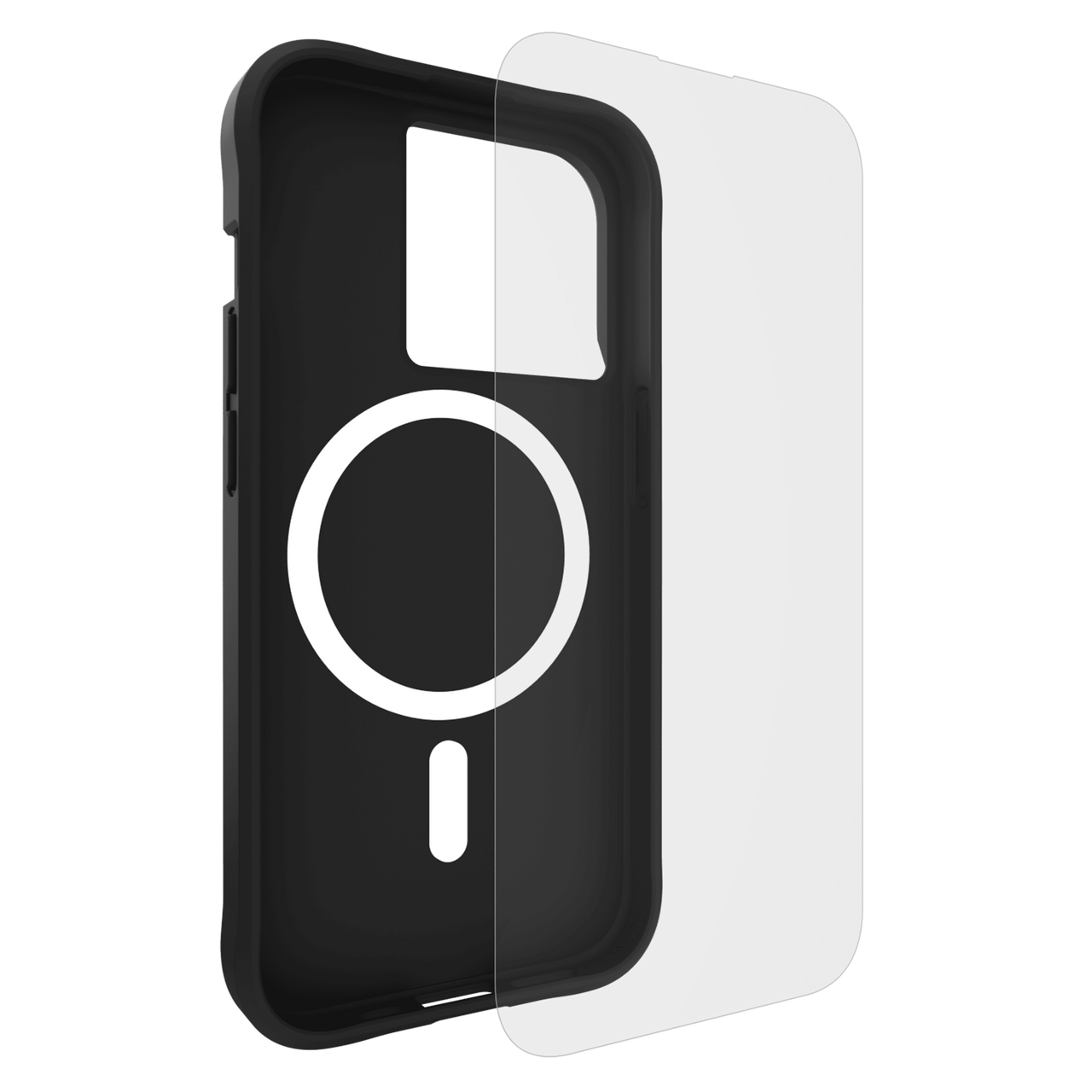 Case-Mate - CaseMate Protection Pack Tough Case and Glass Screen Protector for Apple iPhone 15 Pro | Color: - Black