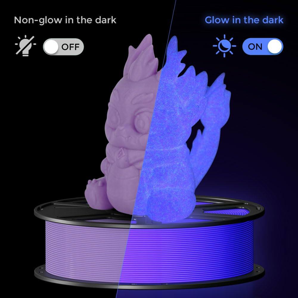 Non-glow in the dark  
OFF  

Glow in the dark  
ON