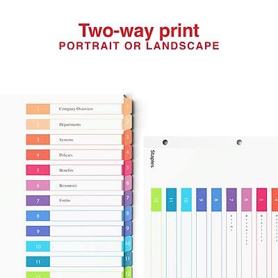 Two-way print  
PORTRAIT OR LANDSCAPE  

1. Company Overview  
2. Departments  
3. Systems  
4. Policies  
5. Benefits  
6. Resources  
7. Forms  
8.  
9.  
10.  
11.  
12.