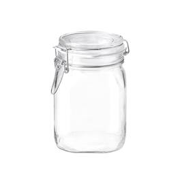 Bormioli Rocco - Fido Glass Jar Airtight Storage Container 33.75 oz with Clamp & Gasket - Clear