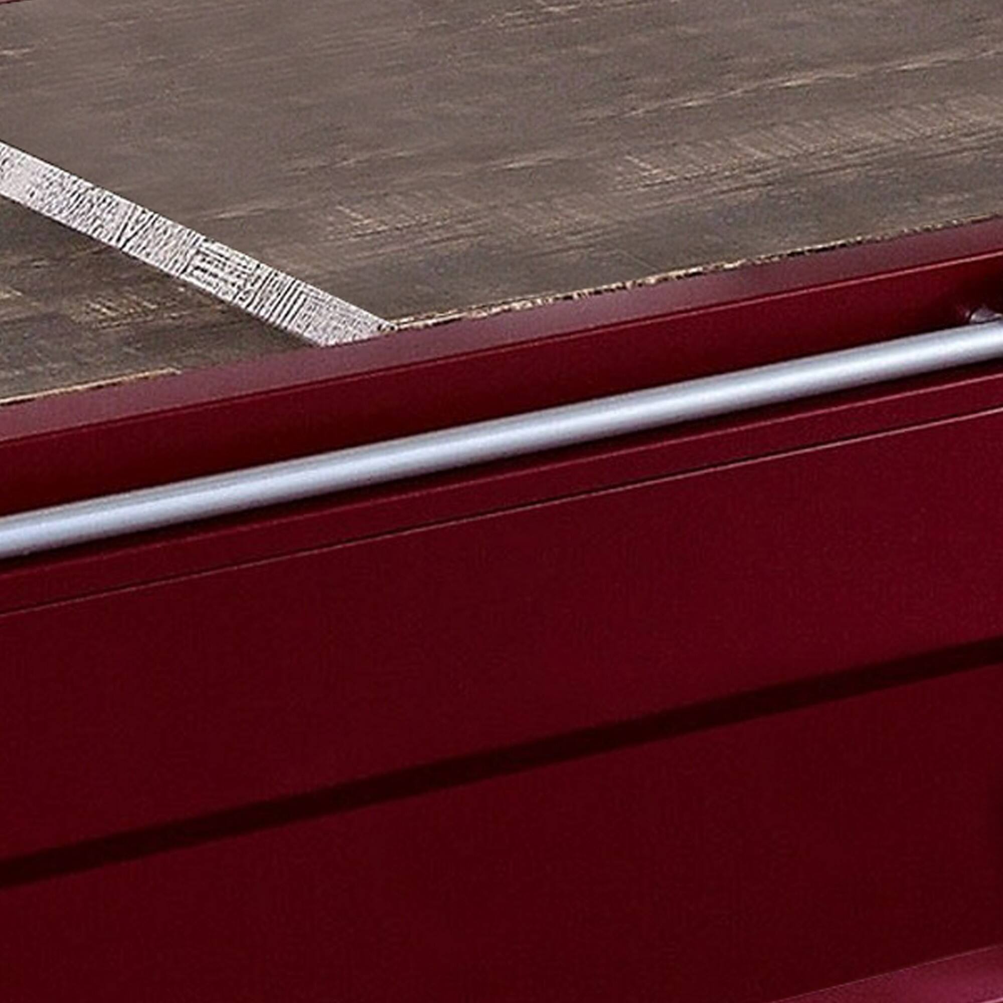 Alt View 2. Manhattan Lane - Container Style Coffee Table with Sliding Doors - Red.