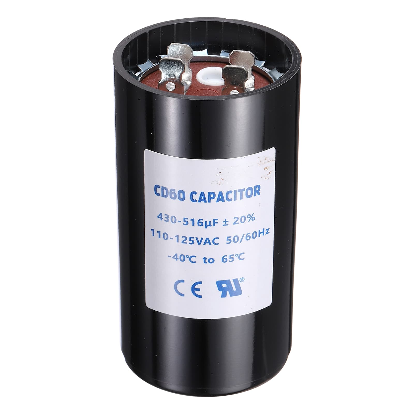 Unique Bargains - CD60 Capacitor 430-516 Mfd, 110-125 VAC Run Motor Start Capacitor 50/60Hz for Fan/Well Pump