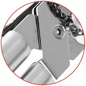 Alt View 5. KOOMADE - KOOMADE Stainless Steel Can Opener Safety Kitchen Tools Easy Grip Side Cut Manual Opener for Cans' Lid Kitchen Gadgets.