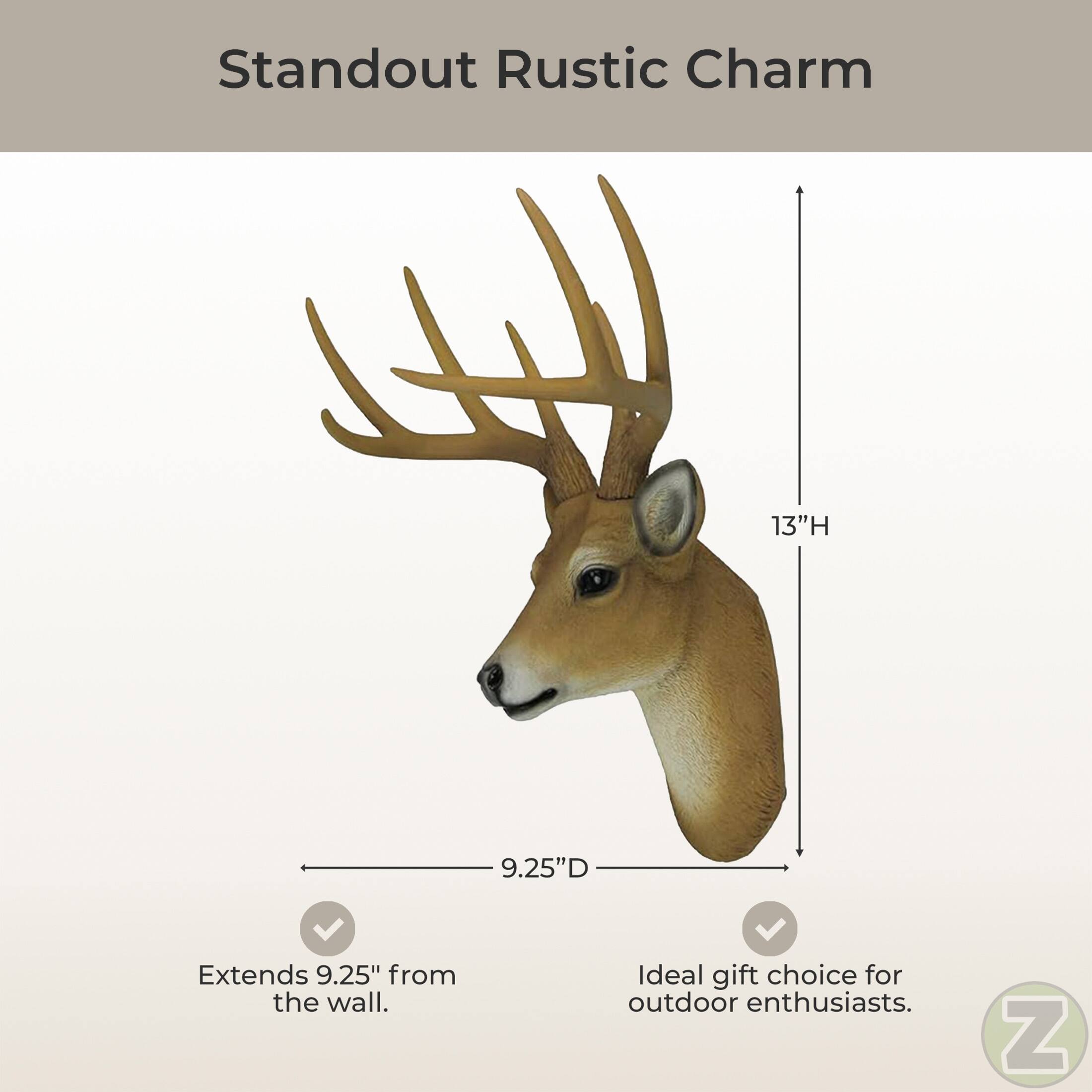 Standout Rustic Charm

13"H 9.25"D Extends 9.25" from the wall. Ideal gift choice for outdoor enthusiasts.
