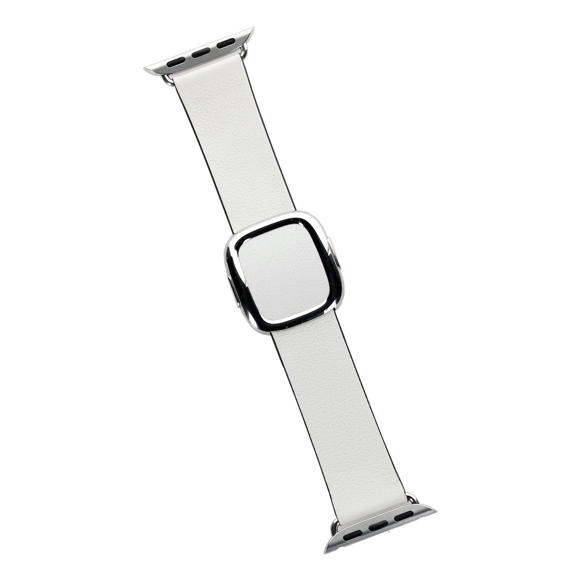 Apple - Watch Band - Modern Buckle (41mm) - Chalk - Medium - White
