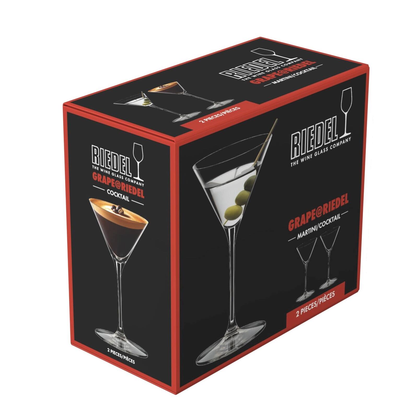 RIEDEL THE WINE GLASS COMPANY GRAPE@RIEDEL COCKTAIL - MARTINI/COCKTAIL 2 PIECES/PIECES