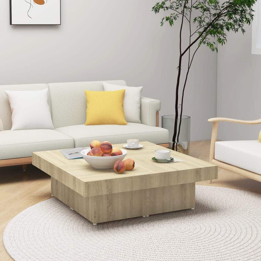 Boyel Living - Modern Sonoma Oak Coffee Table with Stylish and Durable Engineered Wood - Brown
