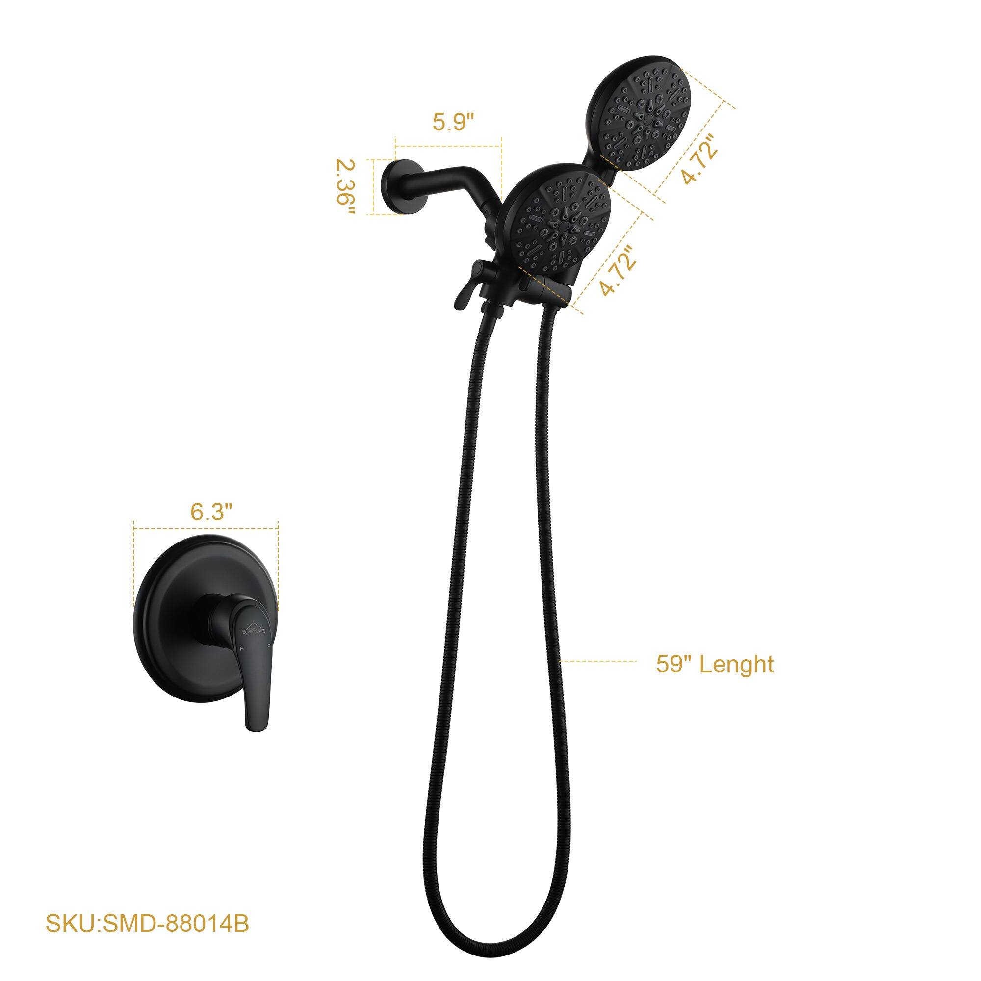 2.36", 5.9", 4.72", 4.72", 6.3", 59" Lenght, SKU:SMD-88014B