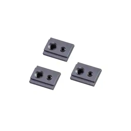 Front. Tether Tools - Tether Tools 3/8"-16 Thread Accessory Mount for AeroTrac Workstation, 3-Pack - Silver.