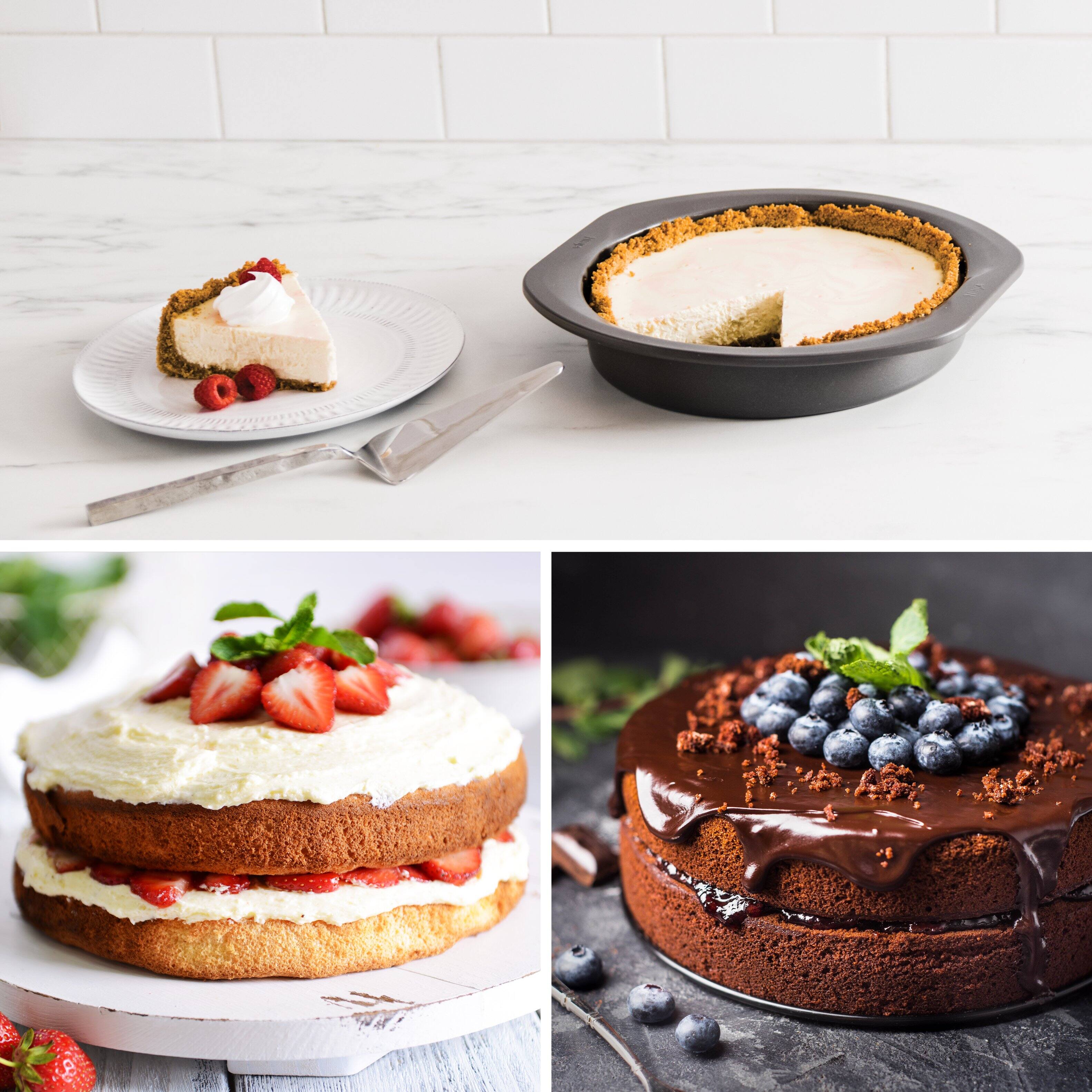 Alt View 12. Ninja - Foodi NeverStick Premium 9” Round Cake Pan - Gray.