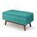 Angle. Simpli Home - Owen Small Rectangular Storage Ottoman - Aqua Blue.