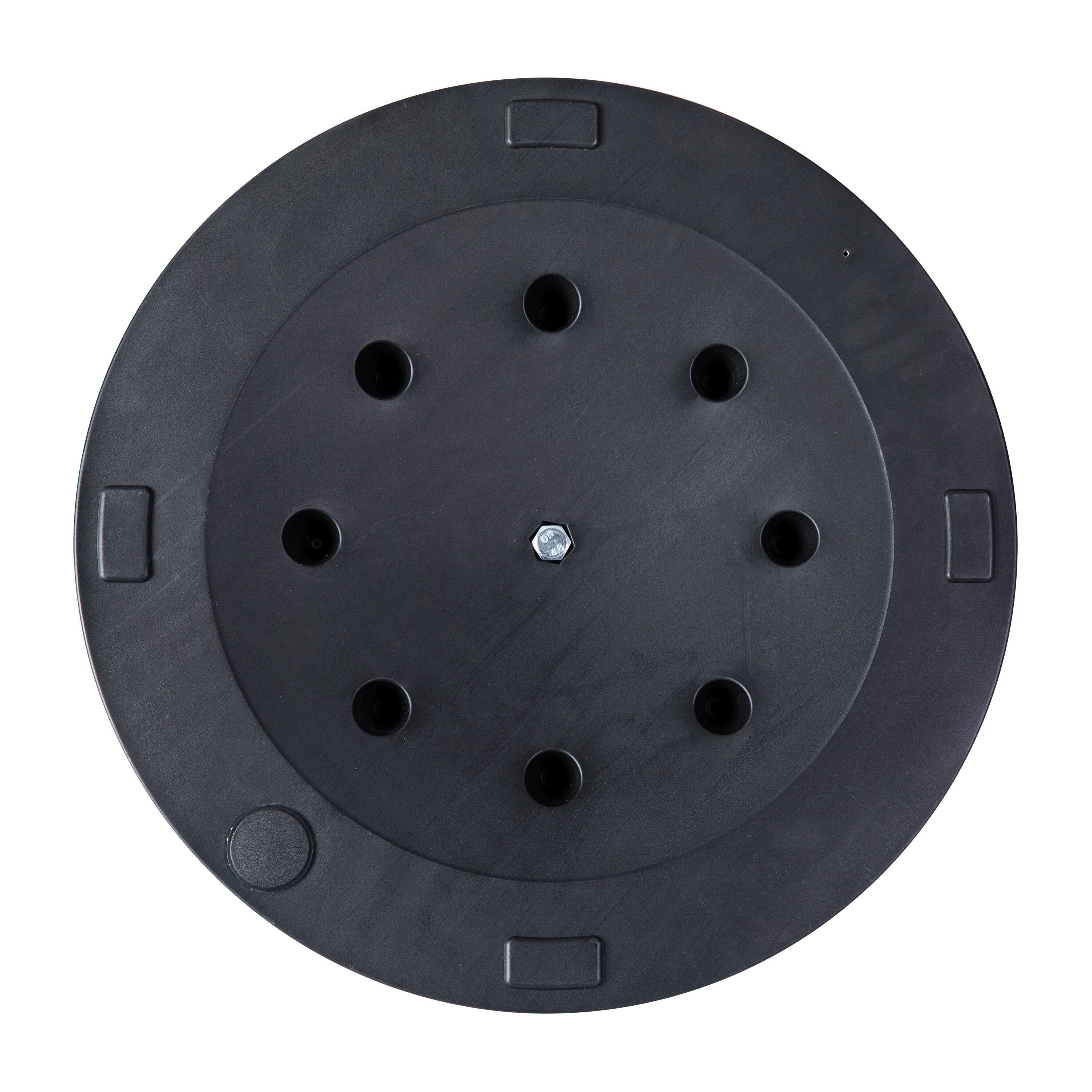 Alt View 9. Emma + Oliver - Universal Cement Patio Umbrella Base - Weatherproof - 19.25" Diameter - Bronze.