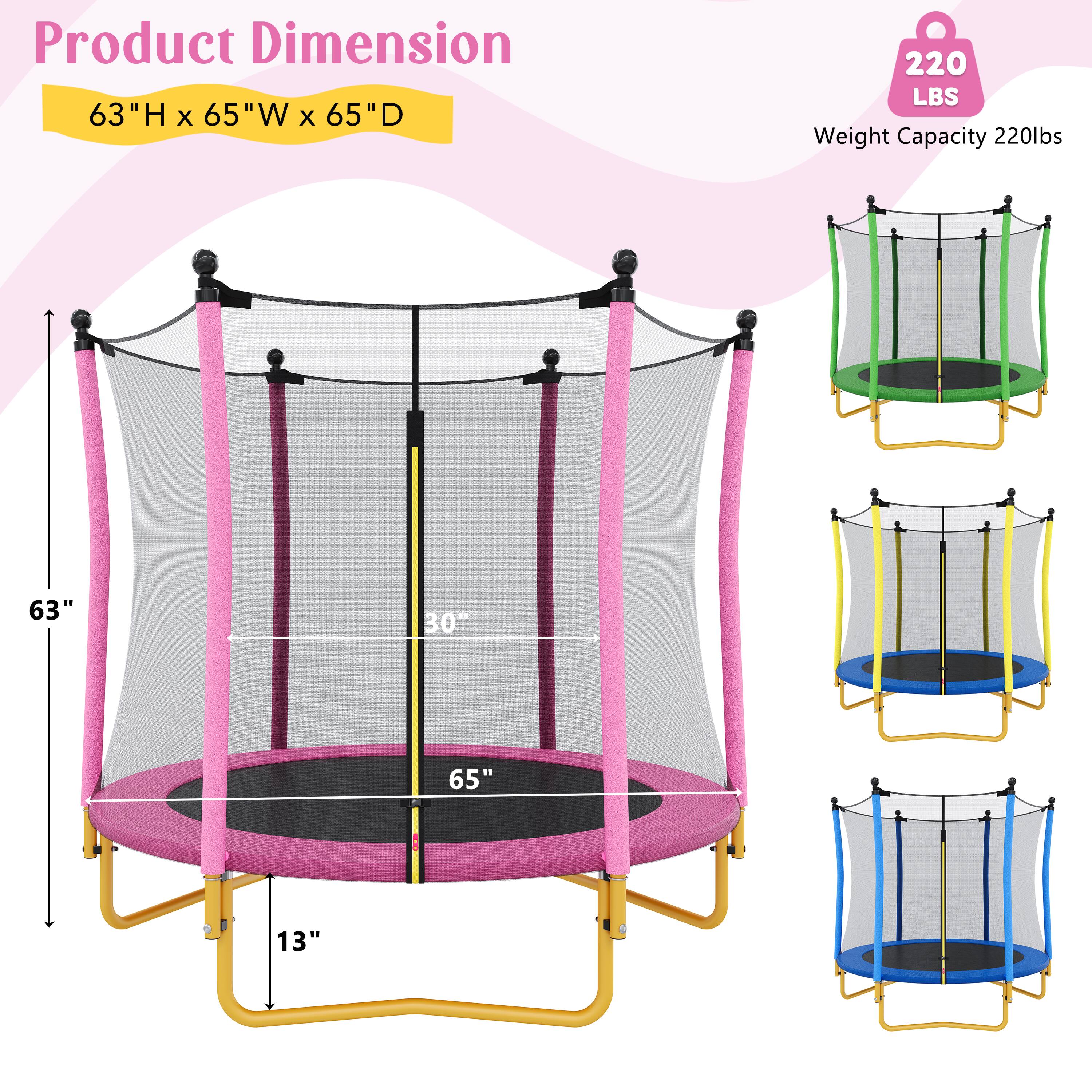 Product Dimension: 63" H x 65" W x 65" D  
Weight Capacity: 220 lbs