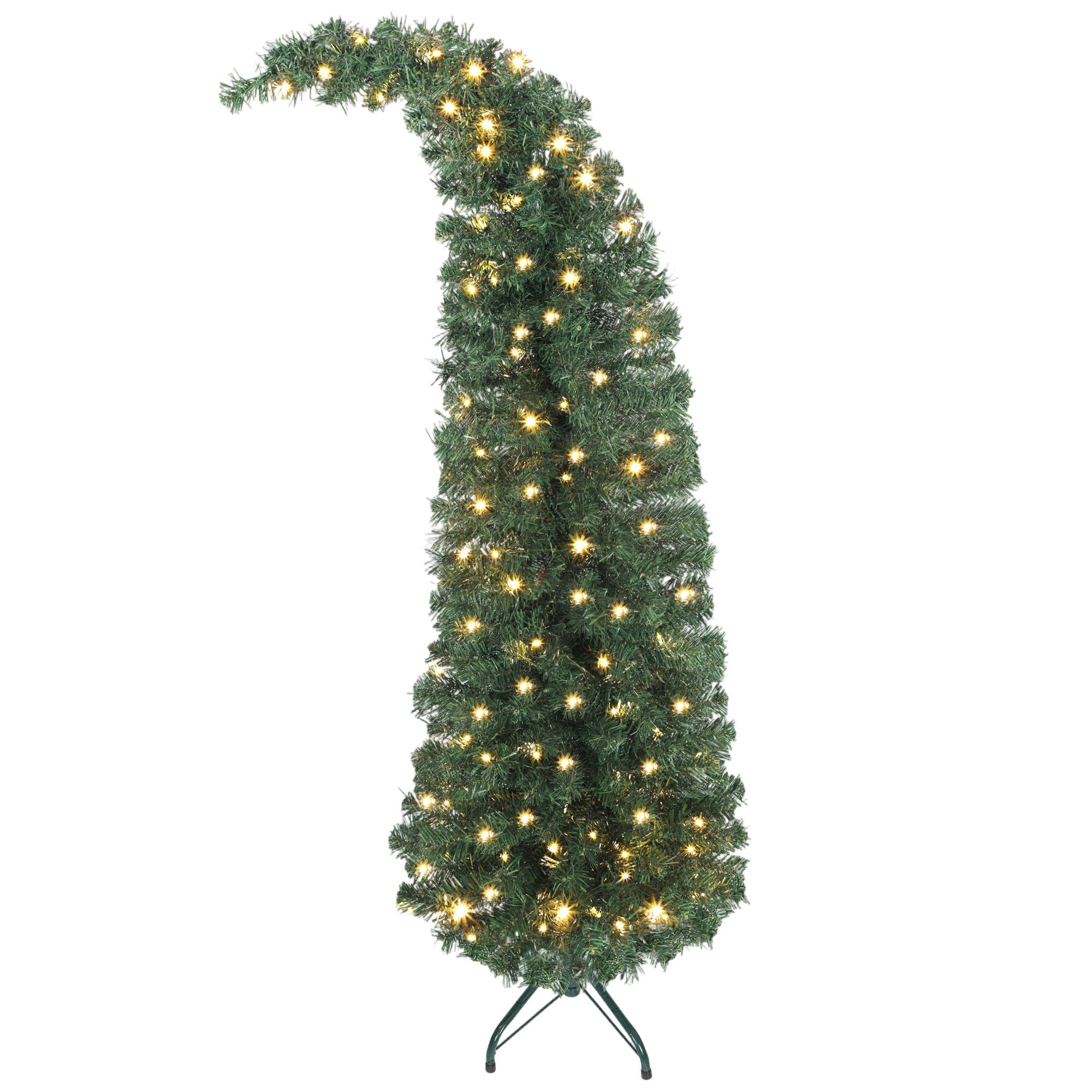 Front. Homcom - ft Prelit Christmas Tree - green.