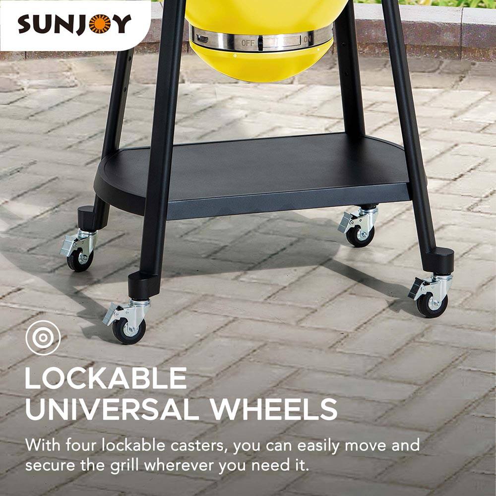SUNJOY

LOCKABLE UNIVERSAL WHEELS

With four lockable casters, you can easily move and secure the grill wherever you need it.