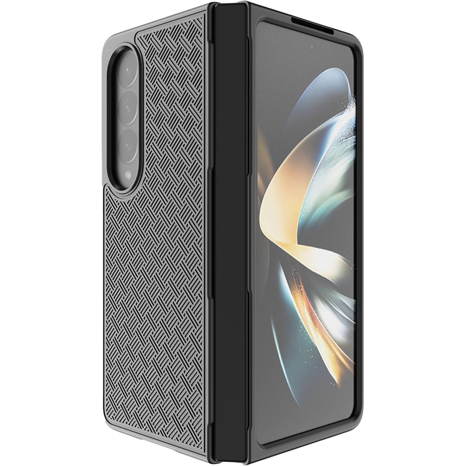Alt View 12. SaharaCase - Slim Hard Shell Case for Samsung Galaxy Z Fold4 - Black.