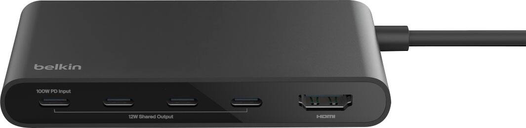 Belkin  
100W PD Input  
12W Shared Output  
HDMI