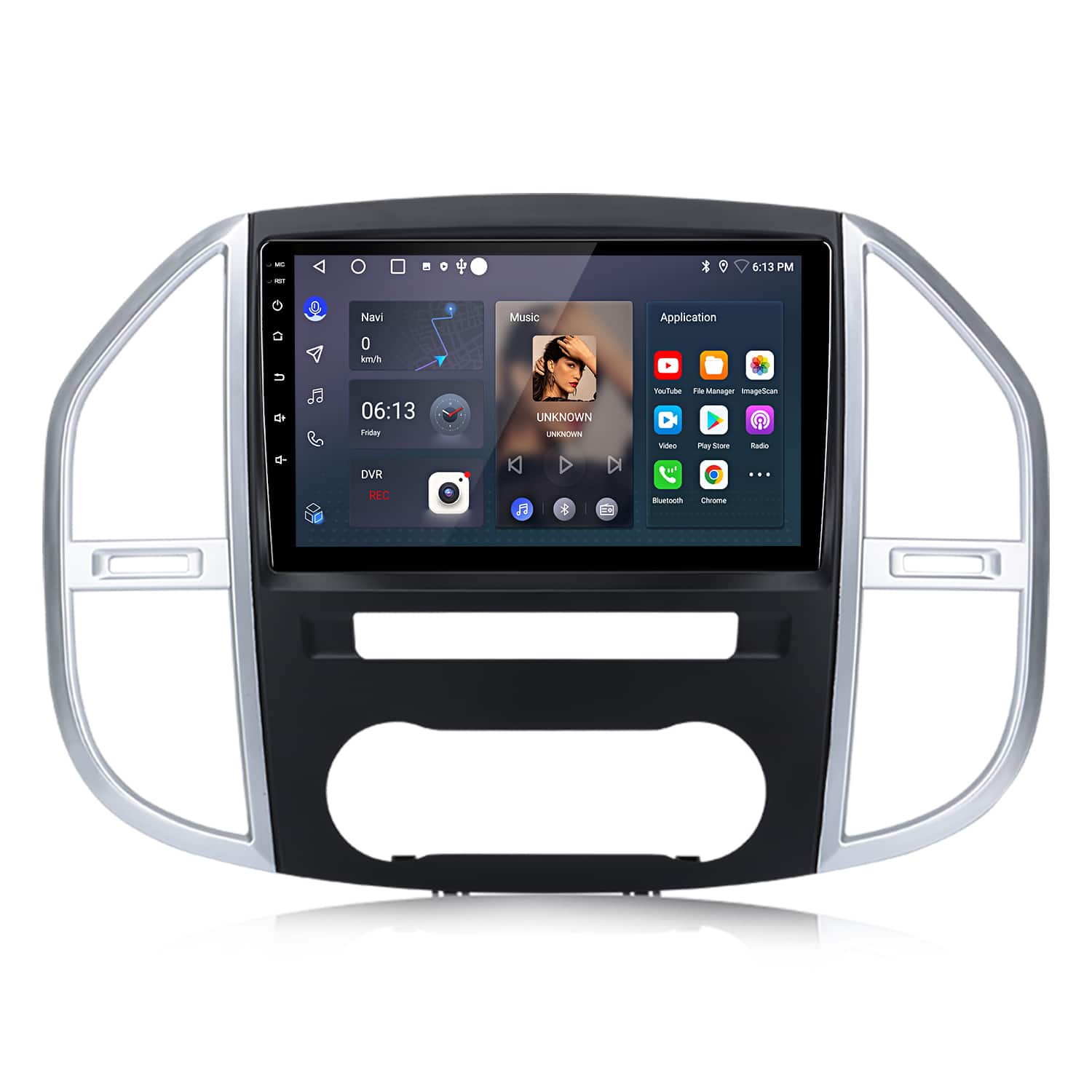Junsun - For Mercedes Benz Vito W447 2014-2020 10" Android15 carplay 2+64GB Car Stereo Radio GPS Navi WIFI RDS SWC FM BT - Black