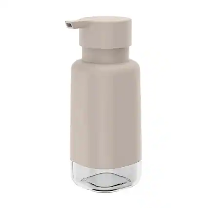 Front. OU - OU 17oz Dish Soap Dispenser, Kitchen & Bathroom Soap Dispenser, Hand Pump Compatible with Gel Soaps - Beige - Beige.