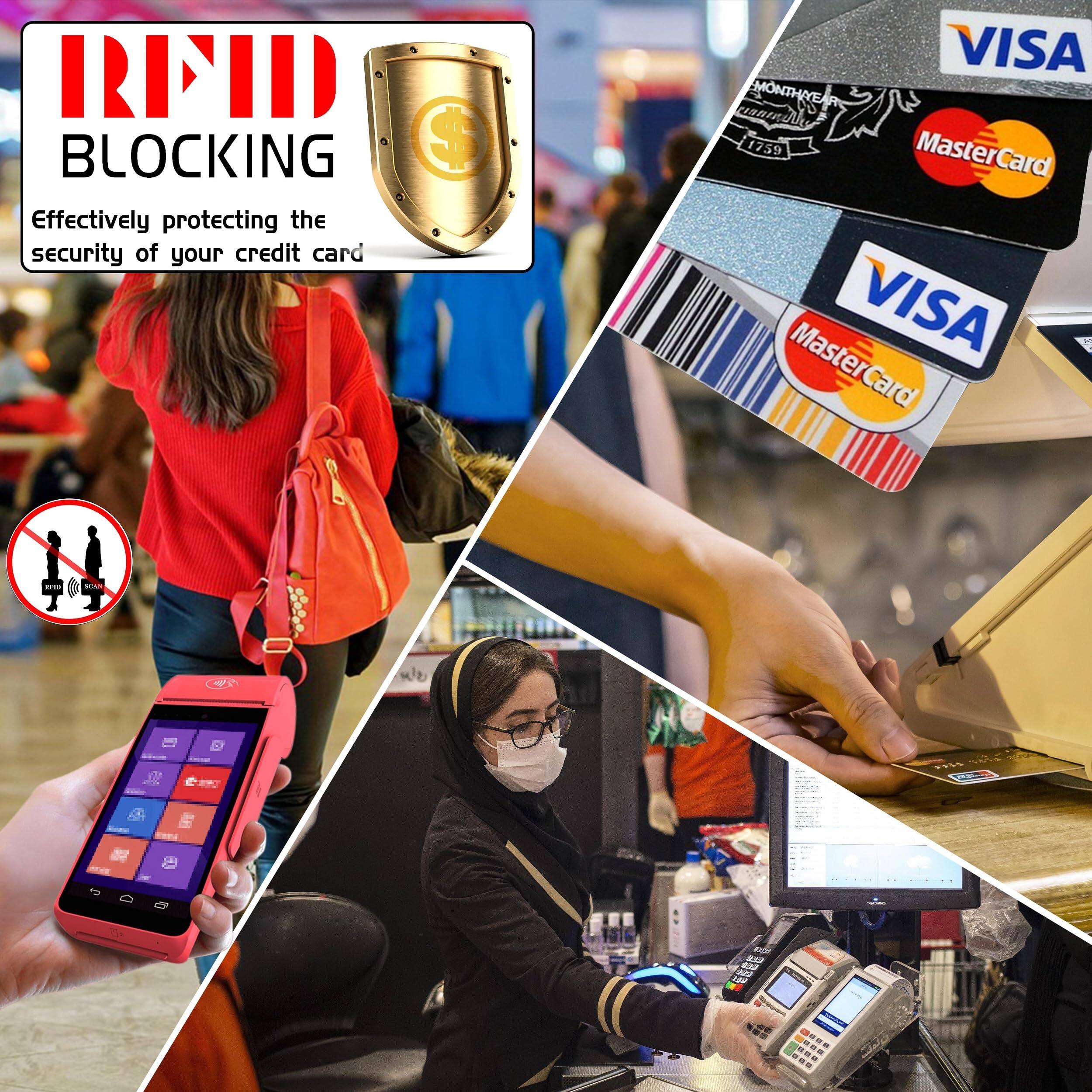 Alt View 3. Jadie Link - Wristlet Keychain Wallet Women Slim Rfid Blocking Credit Card Holder Zip Case Small Compact Leather Purse beige - Beige.