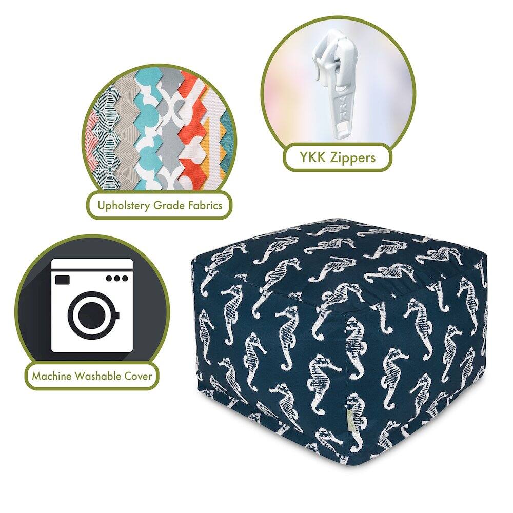 - Upholstery Grade Fabrics
- YKK Zippers
- Machine Washable Cover