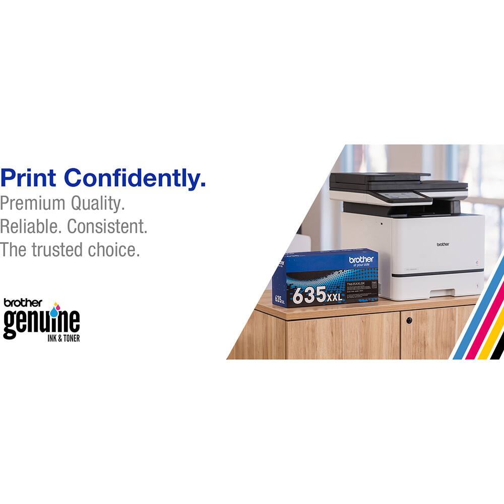 Print Confidently.  
Premium Quality.  
Reliable. Consistent.  
The trusted choice.  

brother genuine INK & TONER  

635xxL XXL 4"