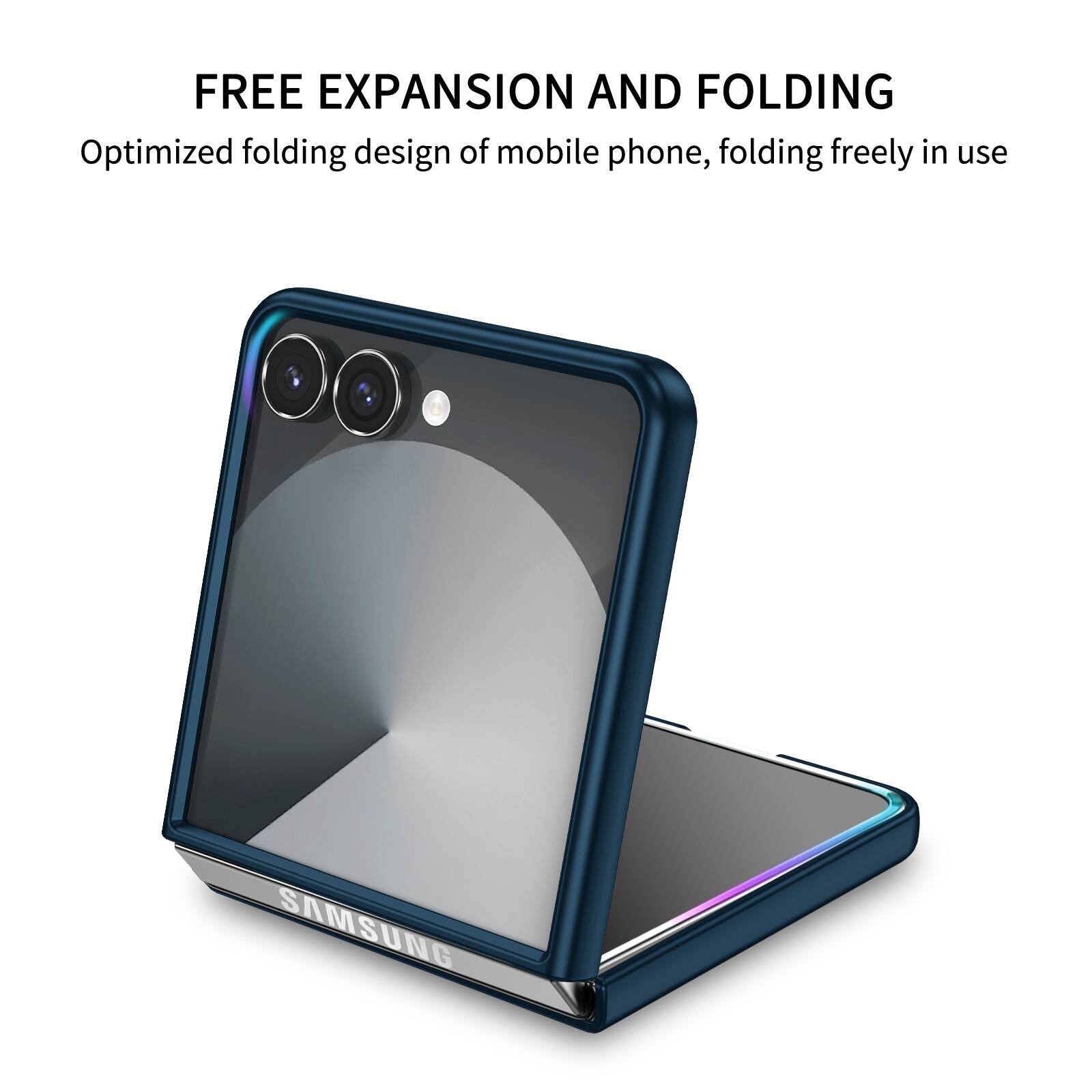 FREE EXPANSION AND FOLDING  
Optimized folding design of mobile phone, folding freely in use  
SAMSUNG