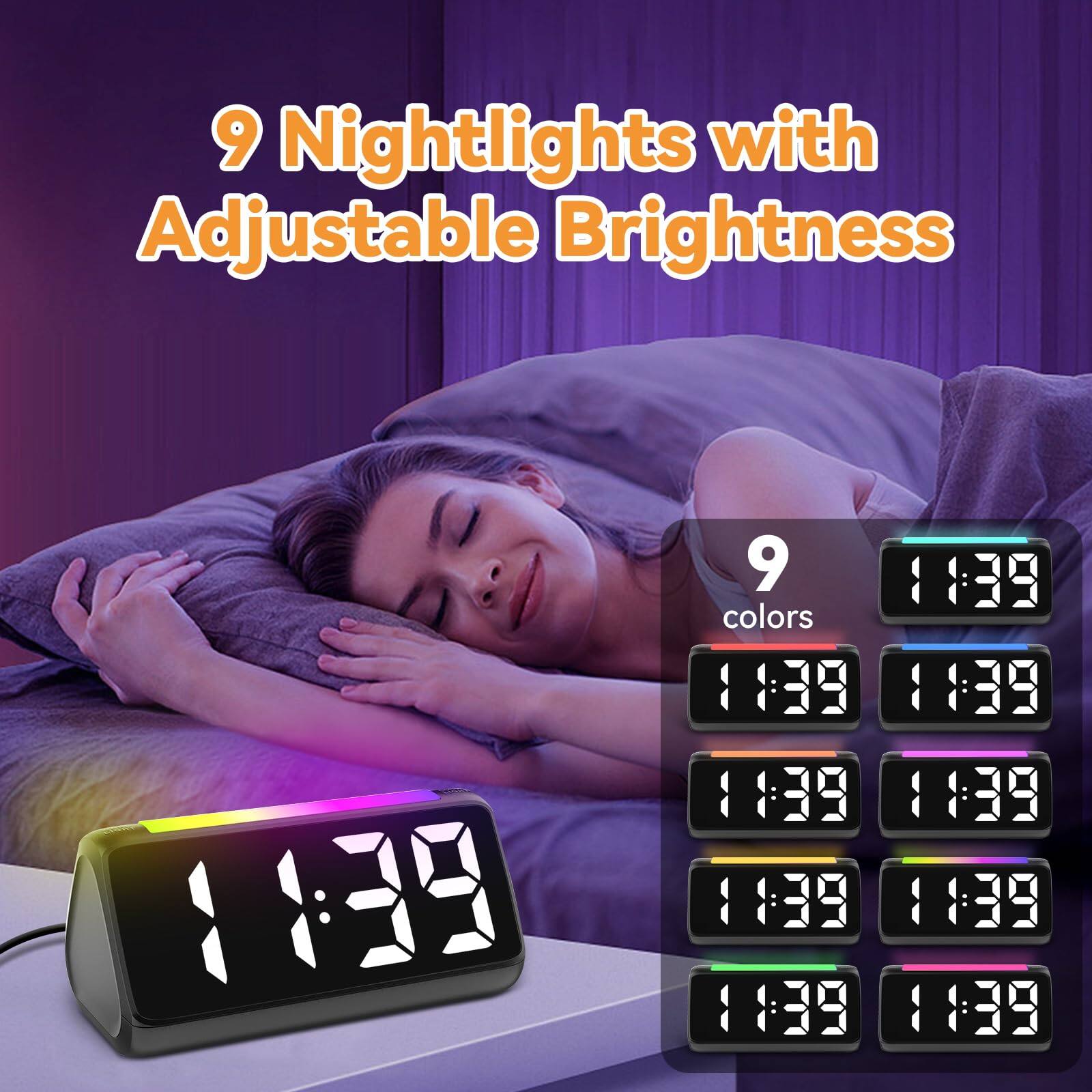 9 Nightlights with Adjustable Brightness  
9 colors  
1:39