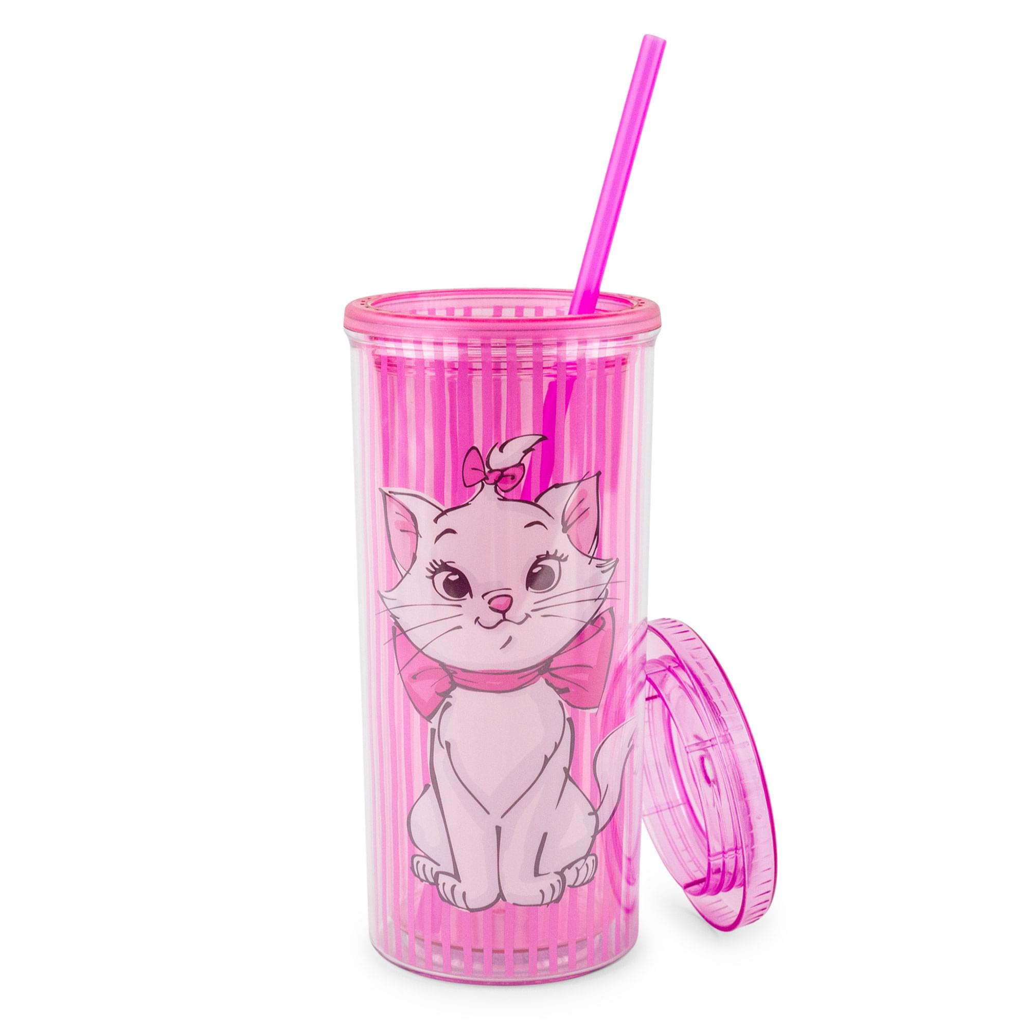 Alt View 1. Silver Buffalo - Disney The Aristocats Marie Carnival Cup With Lid And Straw | Holds 20 Ounces - Purple.