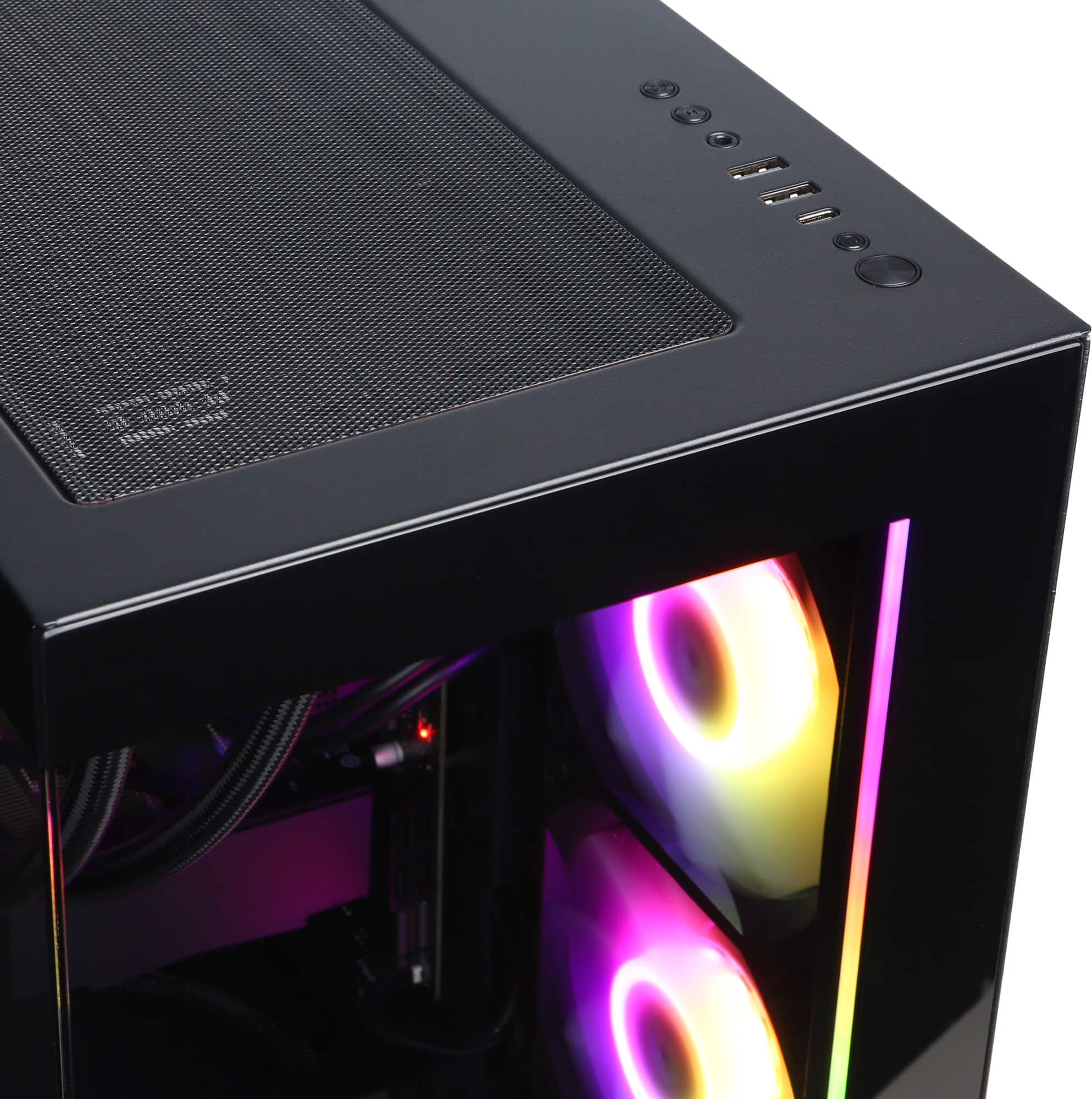 【美品】Core-i5 2.50GHz/8GB/SSD256GB X007 SKYTECH CHRONOS 3 Liquid Cooled Gaming Desktop - AMD Ryzen 7