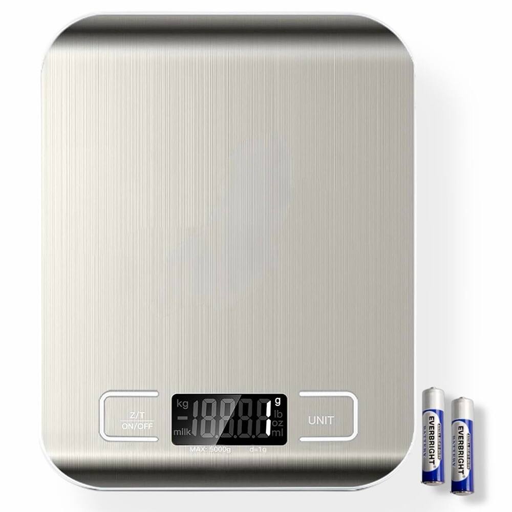 ACJPR - Digital Kitchen Scale – Stainless Steel, Accurate Grams & Ounces, Easy Display