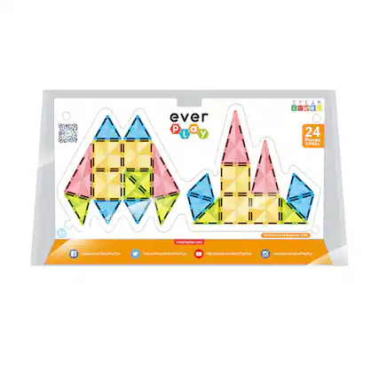 ever play toys 24 Pieces EPM24 : A 3+ I Mira Diamond Magnetic Tites everplaytoys.com facebook.com/EverPlayToys https://twitter.com/EverPlayToys http://youtube.com/EverPlayToys instagram.com/EverPlayToys