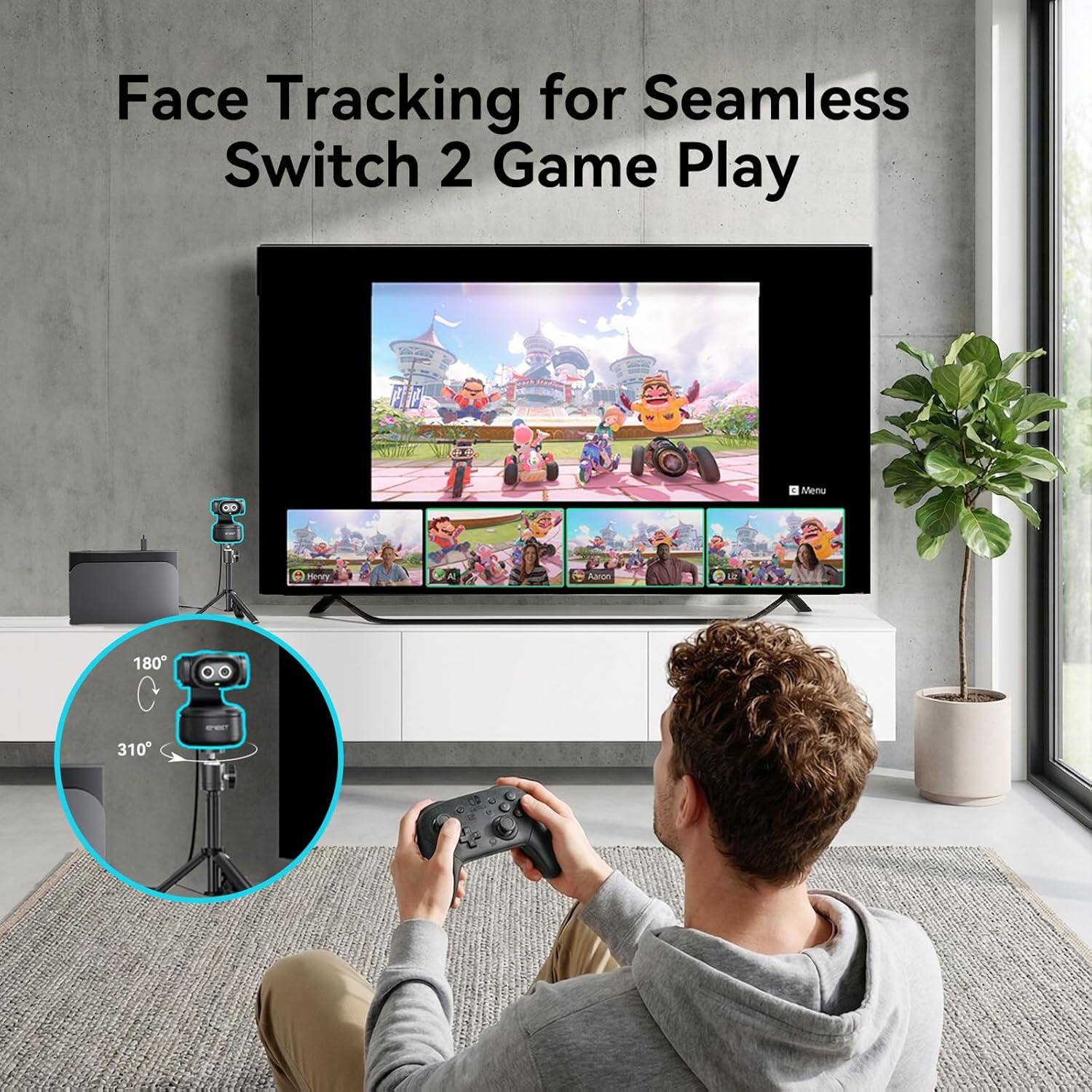 Face Tracking for Seamless Switch 2 Game Play