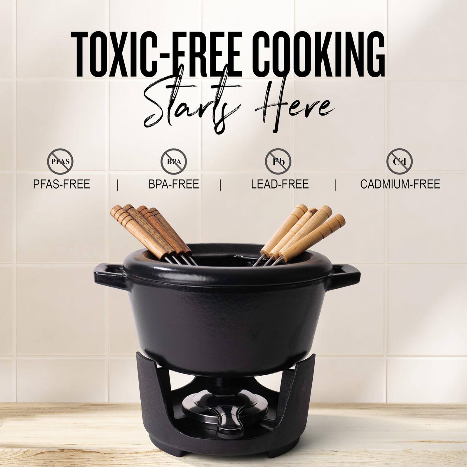 TOXIC-FREE COOKING Start Here  
PFAS-FREE | BPA-FREE | LEAD-FREE | CADMIUM-FREE