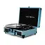 Alt View 11. Victrola - Journey Bluetooth Suitcase Record Player with 3-speed Turntable - Smoke Blue.