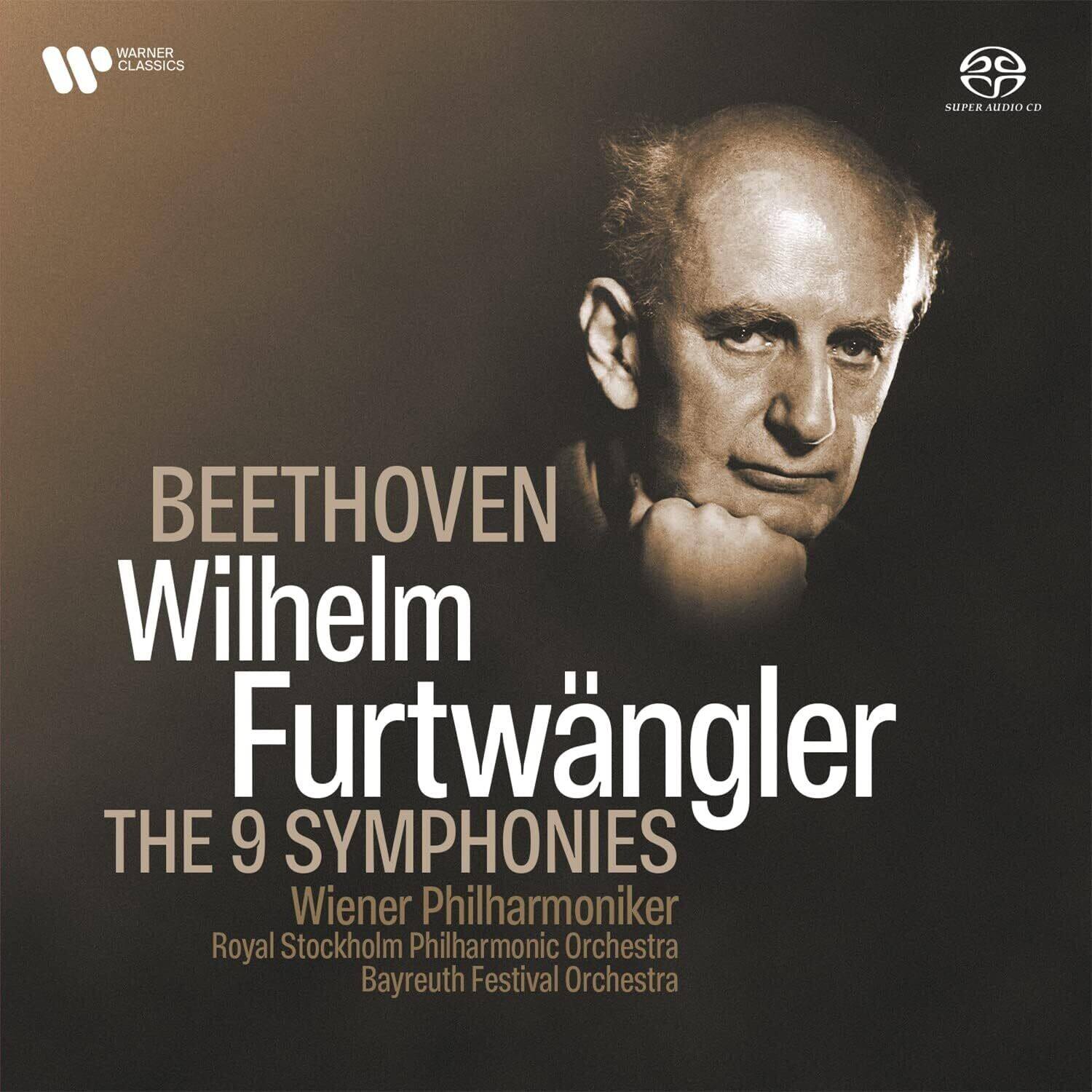 WARNER CLASSICS

BEETHOVEN  
Wilhelm Furtwängler  
THE 9 SYMPHONIES  
Wiener Philharmoniker  
Royal Stockholm Philharmonic Orchestra  
Bayreuth Festival Orchestra  

SUPER AUDIO CD