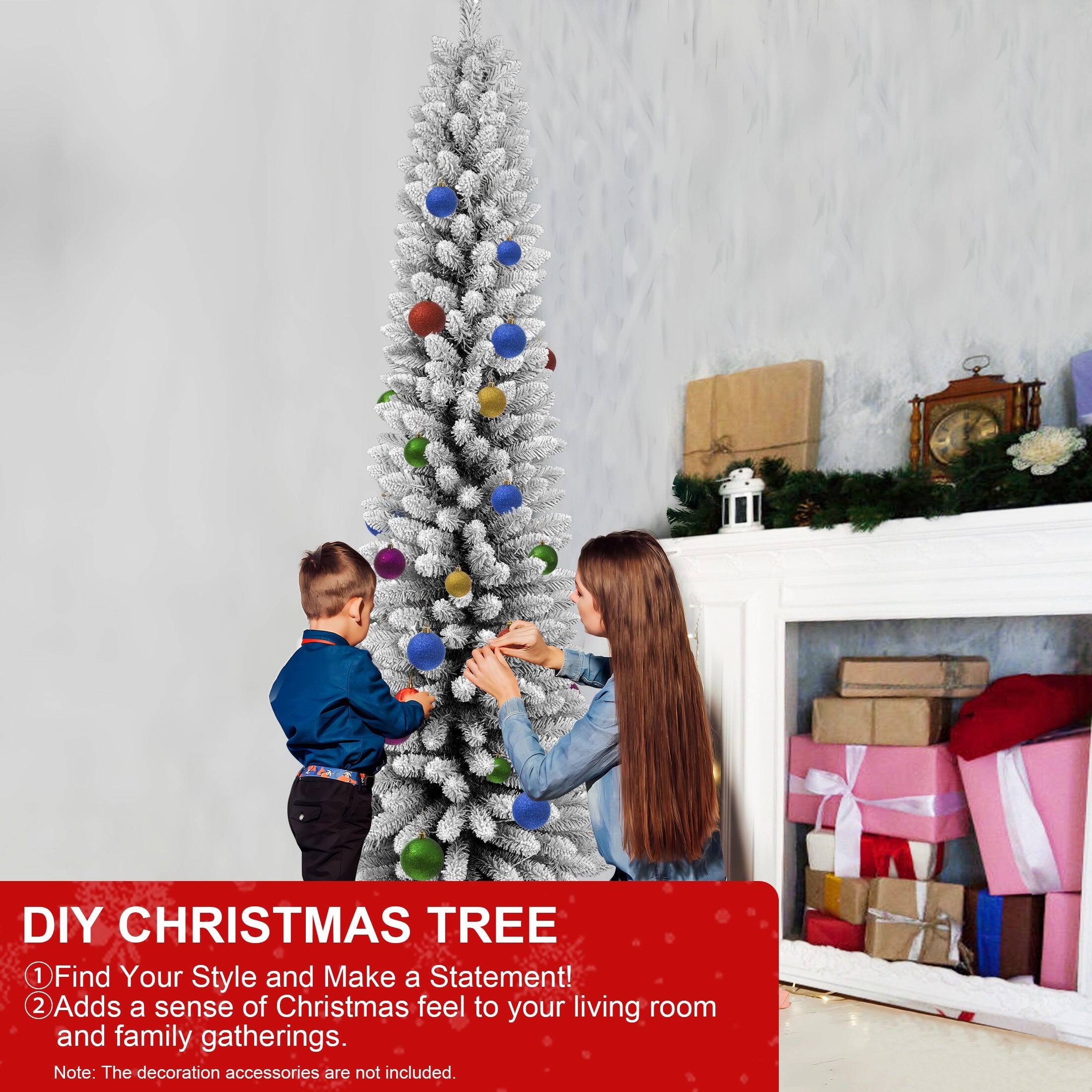 DIY CHRISTMAS TREE

1. Find Your Style and Make a Statement!
2. Adds a sense of Christmas feel to your living room and family gatherings.

Note: The decoration accessories are not included.