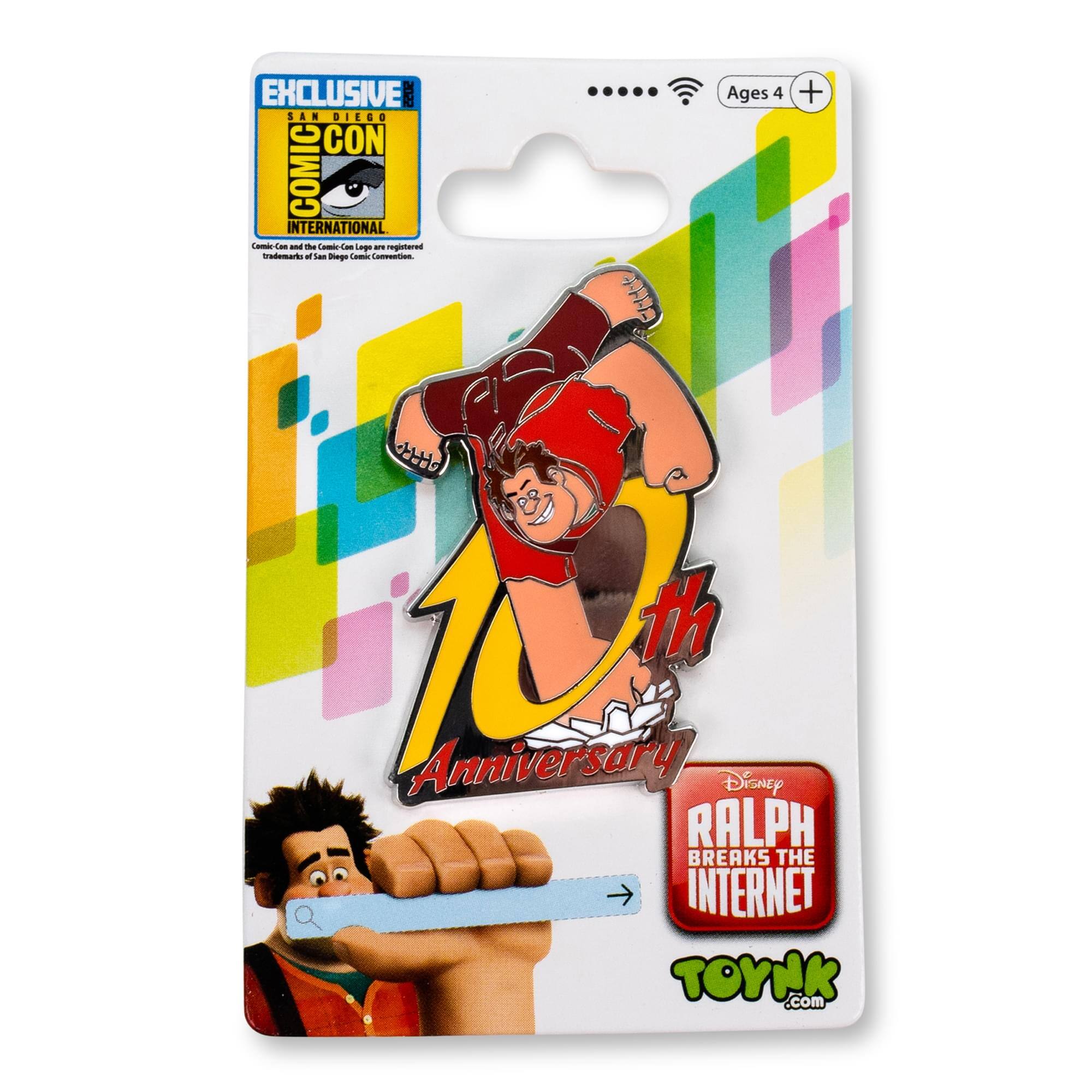 EXCLUSIVE SAN DIEGO COMIC CON INTERNATIONAL - a Te - - Lage .. regotered 1  Las ege  - Ages 4 + 1 th Anniversary sary DiSney RALPH BREAKS THE INTERNET TOYNK .com