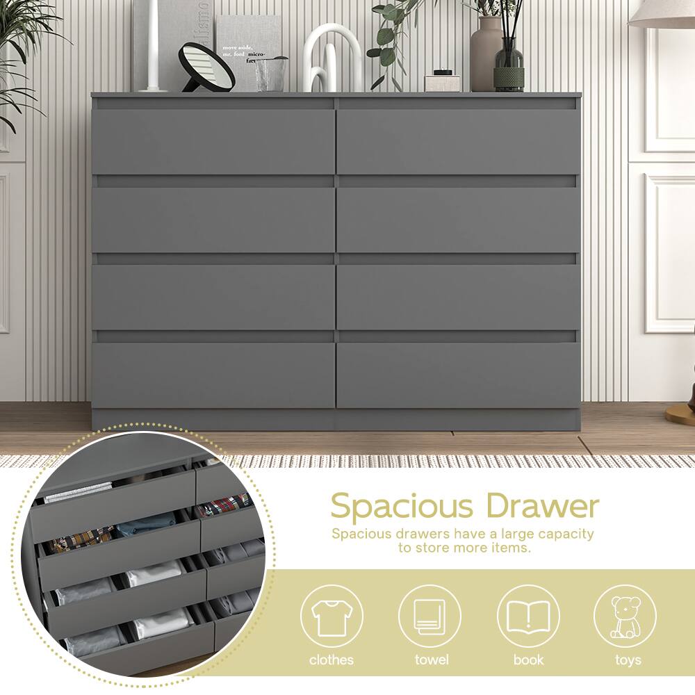 Spacious Drawer

Spacious drawers have a large capacity to store more items.

- clothes
- towel
- book
- toys